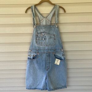 Women's Z Size Denim Overall Shorts Size Large NEW